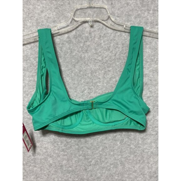 Xhilaration Green Wireless Bikini Swim Swimsuit Top Youth Size L 8-10 - Picture 2 of 12